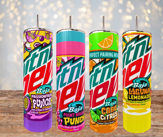 20 Oz Baja Blast Assorted Stainless Steel Tumblers