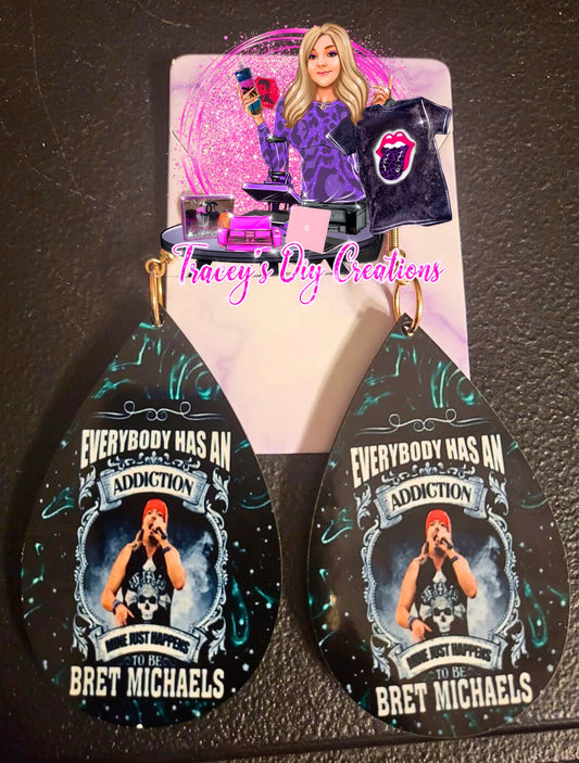 Bret Michaels Gifts, Bret Michaels Jewelry, Bret Green Earrings