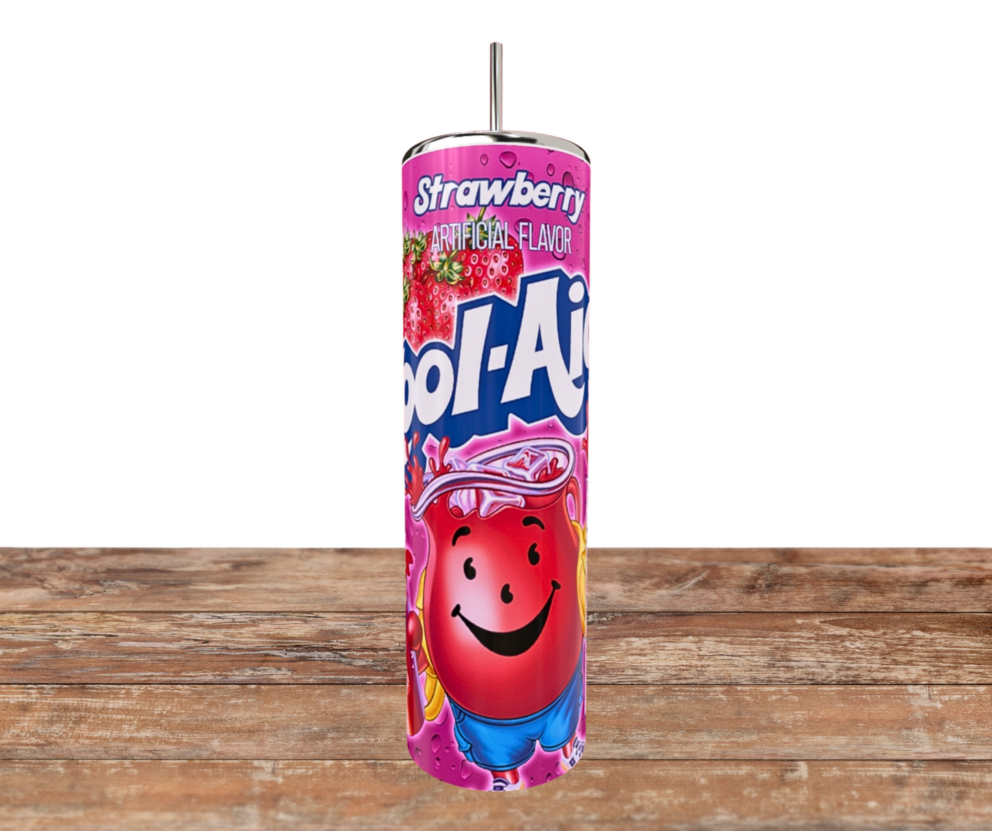 20 Oz Stainless Steel Sublimated Kool Aid Flavor Tumblers