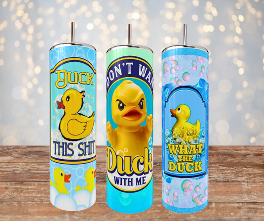 20 Oz Stainless Steel Assorted Duck Tumblers