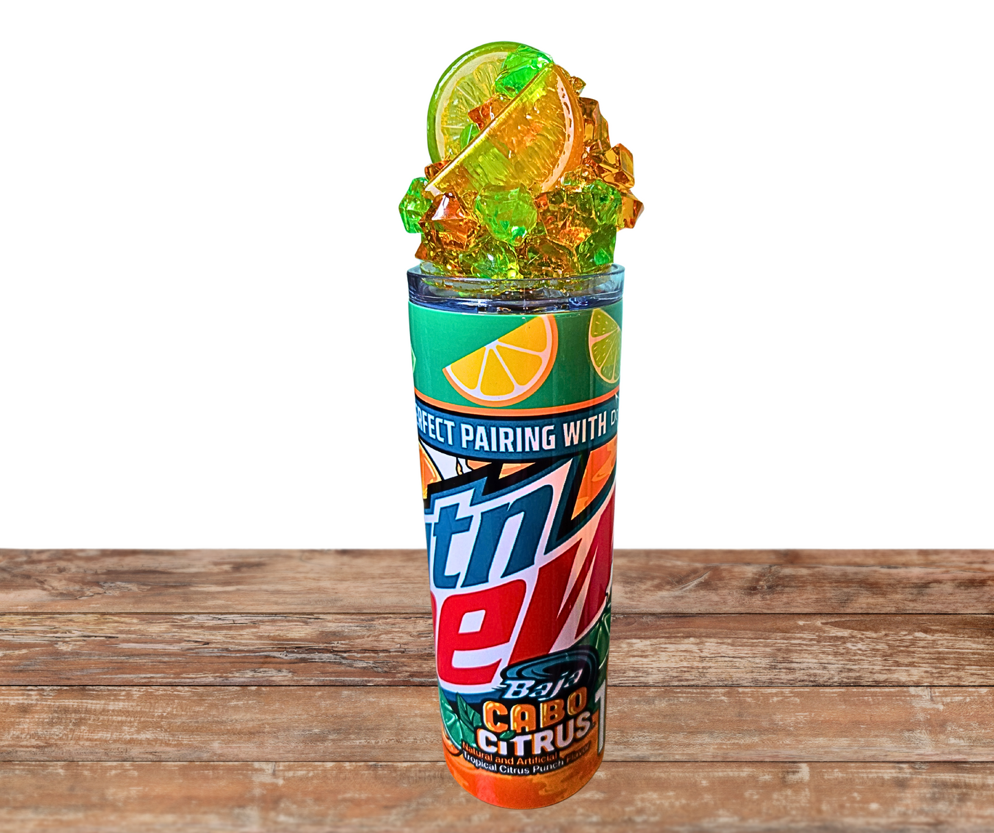 20 Oz Stainless Steel Mnt Dew Assorted Limited Edition Baja Blast Flavors Ice Tumblers With A Removable magnetic lid