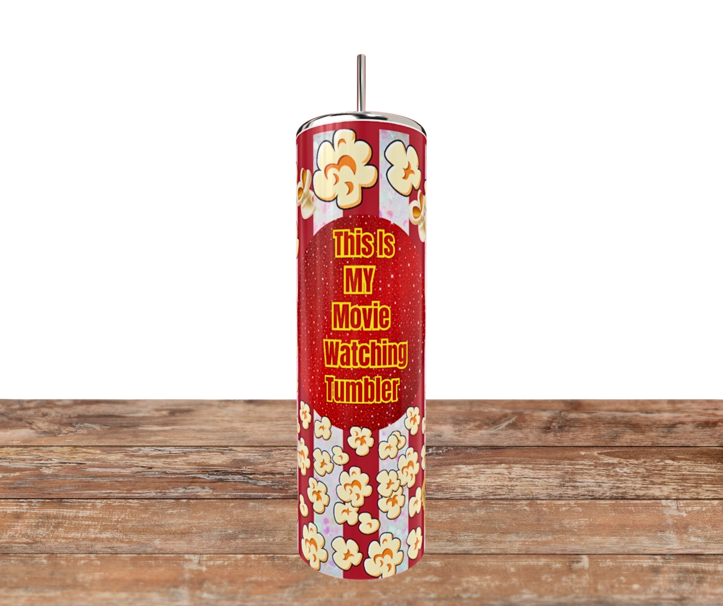 20 Oz Stainless Steel Assorted Popcorn Tumblers