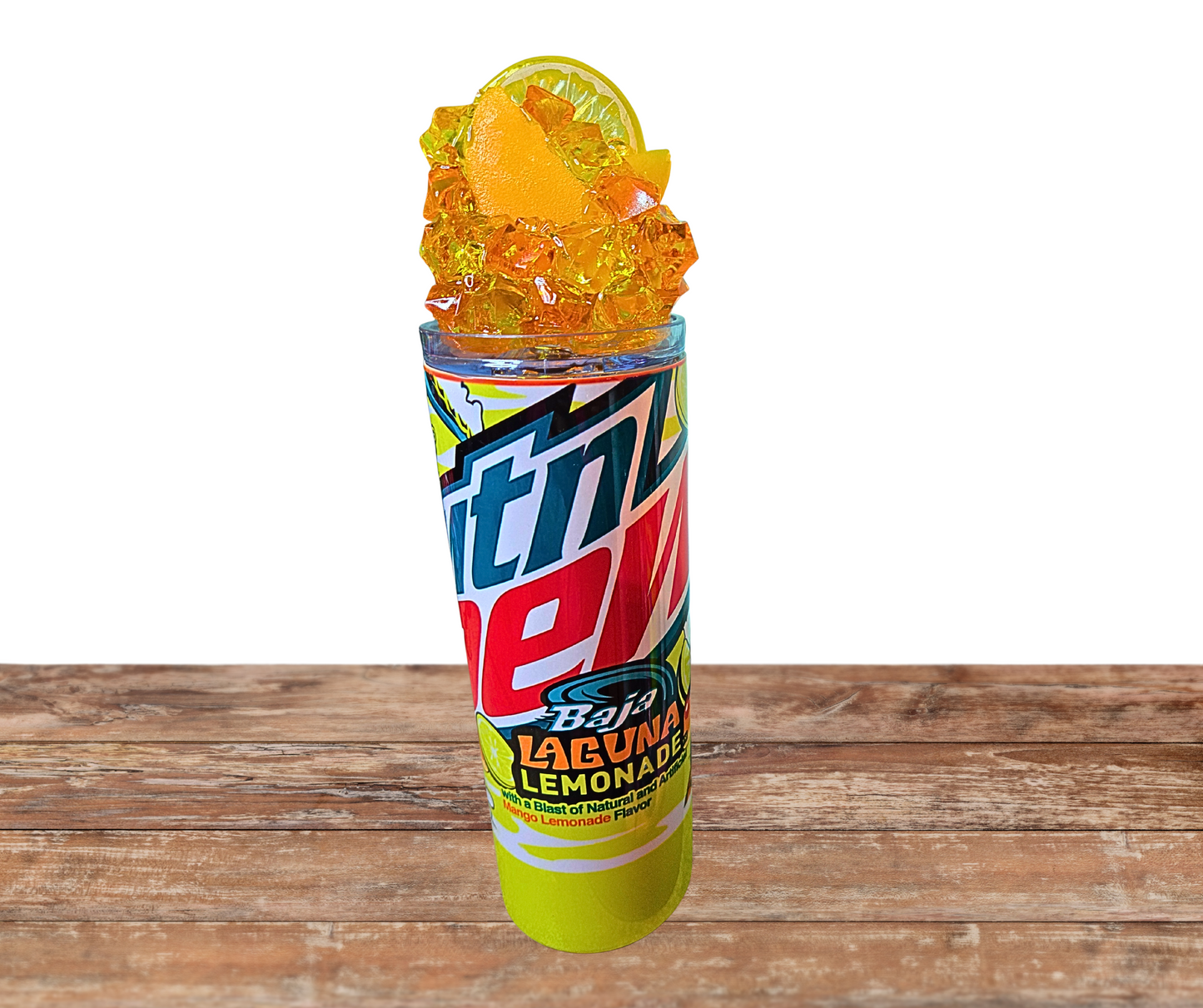20 Oz Stainless Steel Mnt Dew Assorted Limited Edition Baja Blast Flavors Ice Tumblers With A Removable magnetic lid