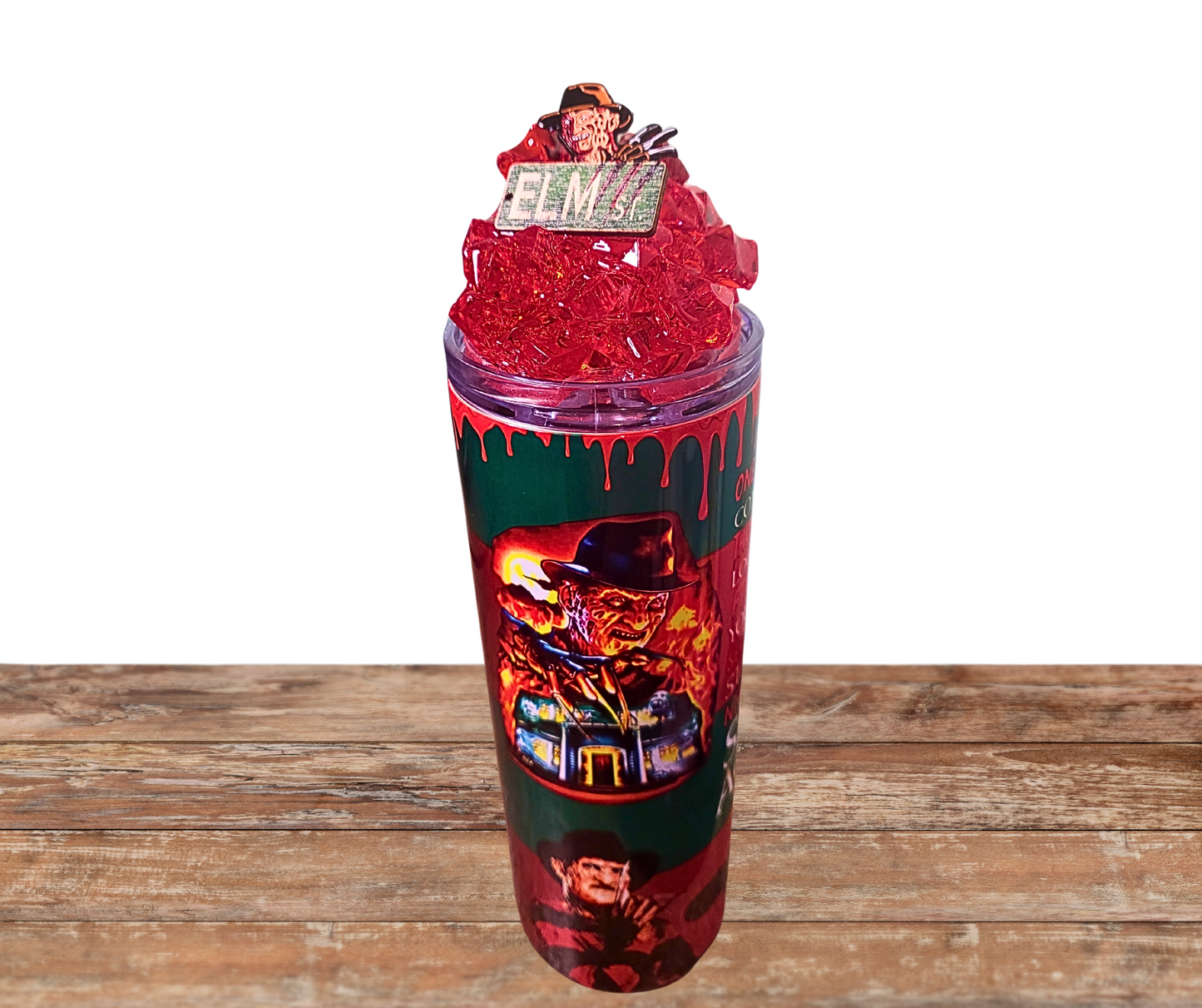 20 Oz Stainless Steel Freddy Krueger Light Up Ice Tumbler