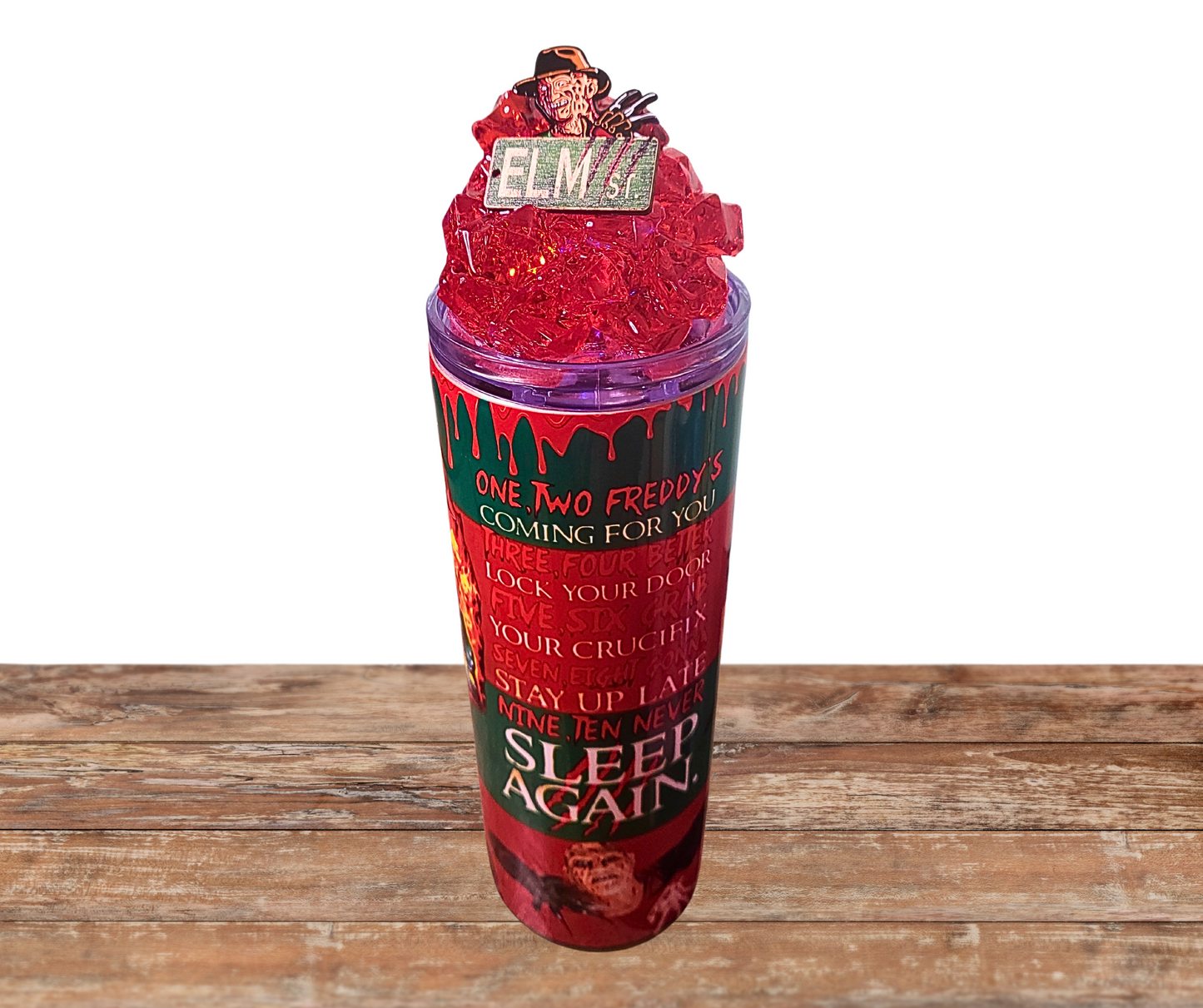 20 Oz Stainless Steel Freddy Krueger Light Up Ice Tumbler