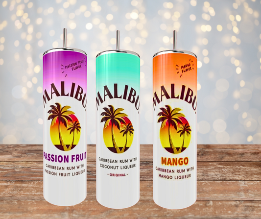 20 Oz Stainless Steel Assorted Malibu Sublimated Tumblers