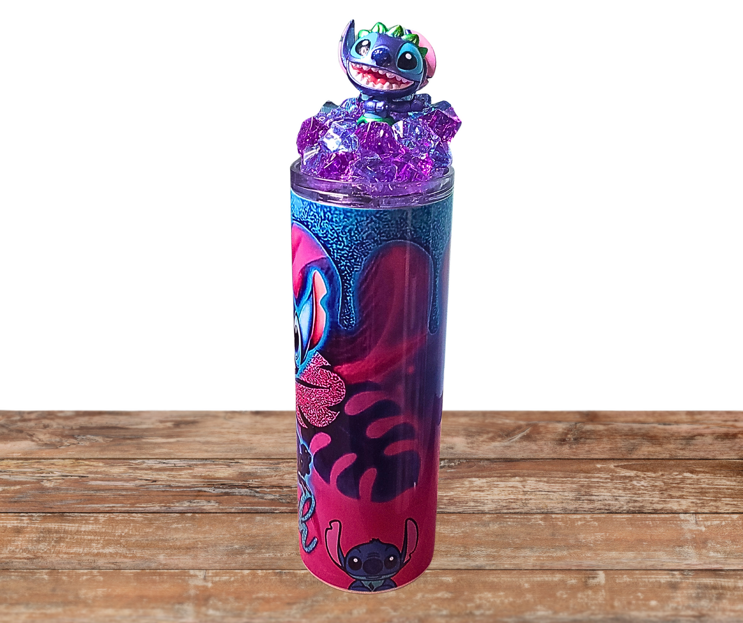 20 Oz Stainless Steel Stitch Light Up Ice Tumbler