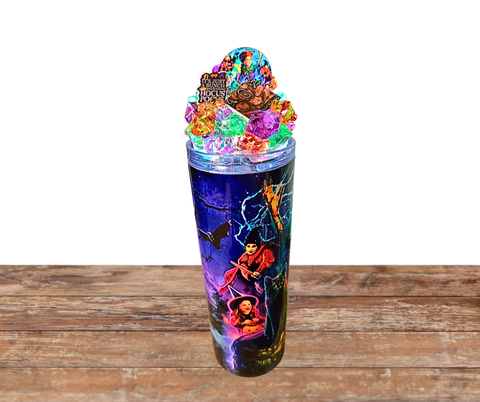 20 Oz Hocus Witches Light Up Tumbler With Removable Magnetic Lid