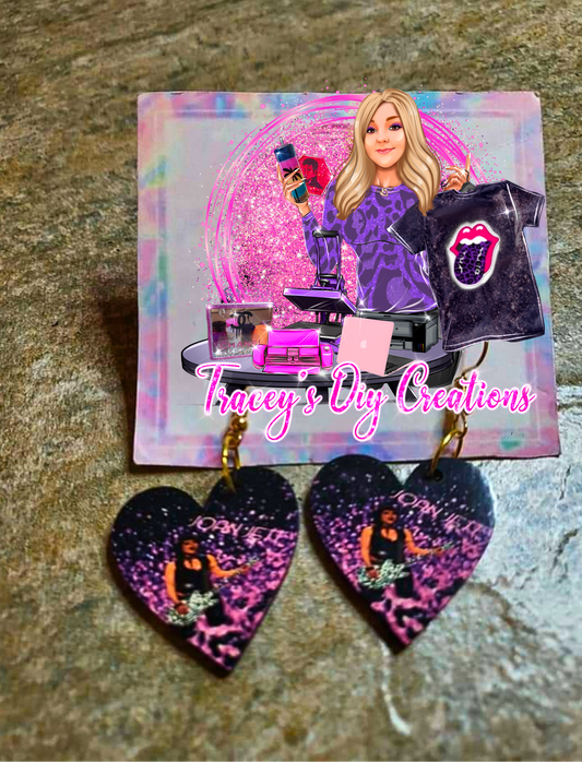 Joan Jett, Joan Jett Fan Merchandise, Female Classic Rock Earwear, 70s Hard Rock Concert Wear